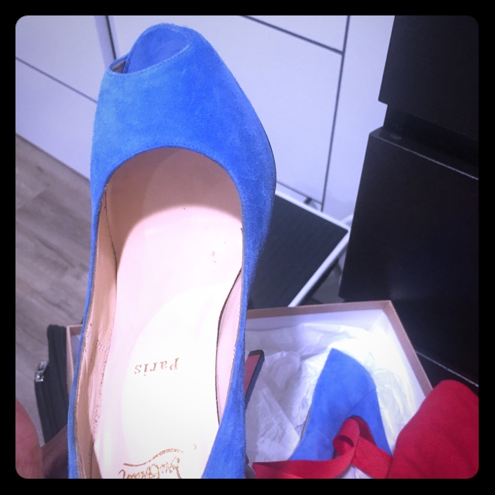 Christian Louboutin Bleu Saphir Highness 160mm